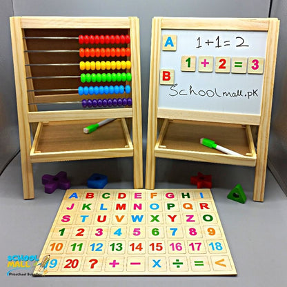 multifunctional computing frame and writing board wooden, educational toys, preschool, schoolmallpk