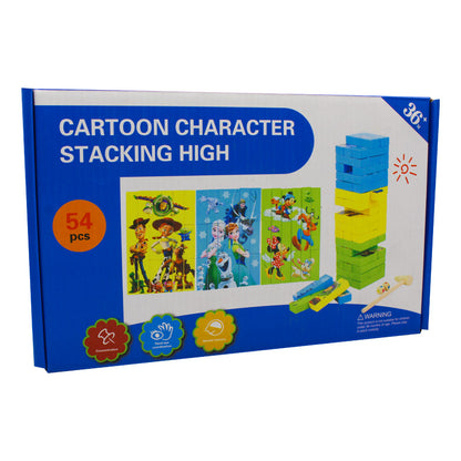 54 PCs Wooden Tower & Puzzle Blocks