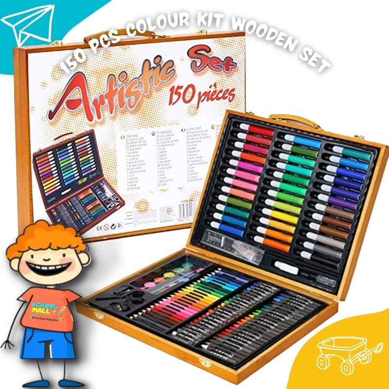 150 Pcs Colour Kit Wooden box for kids – Bingo Toys