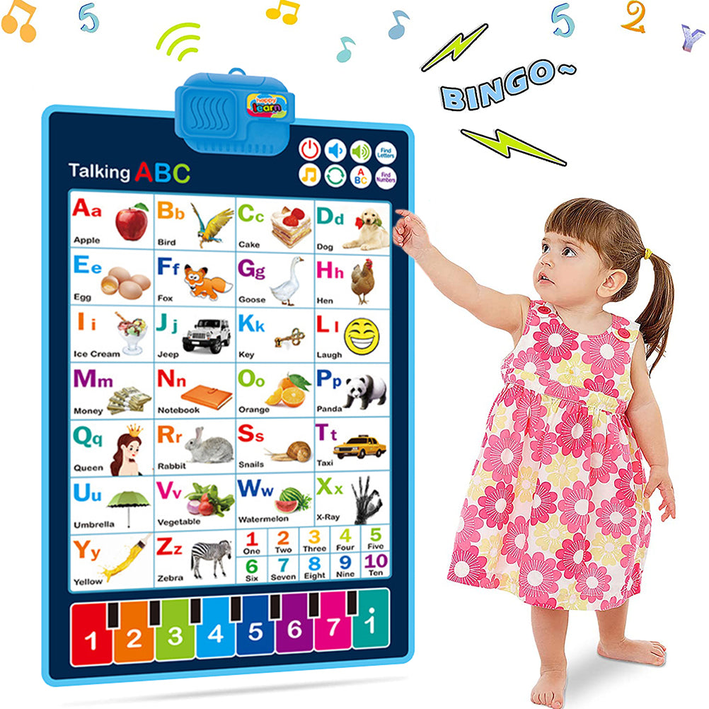 alphabet learning talking wall chart