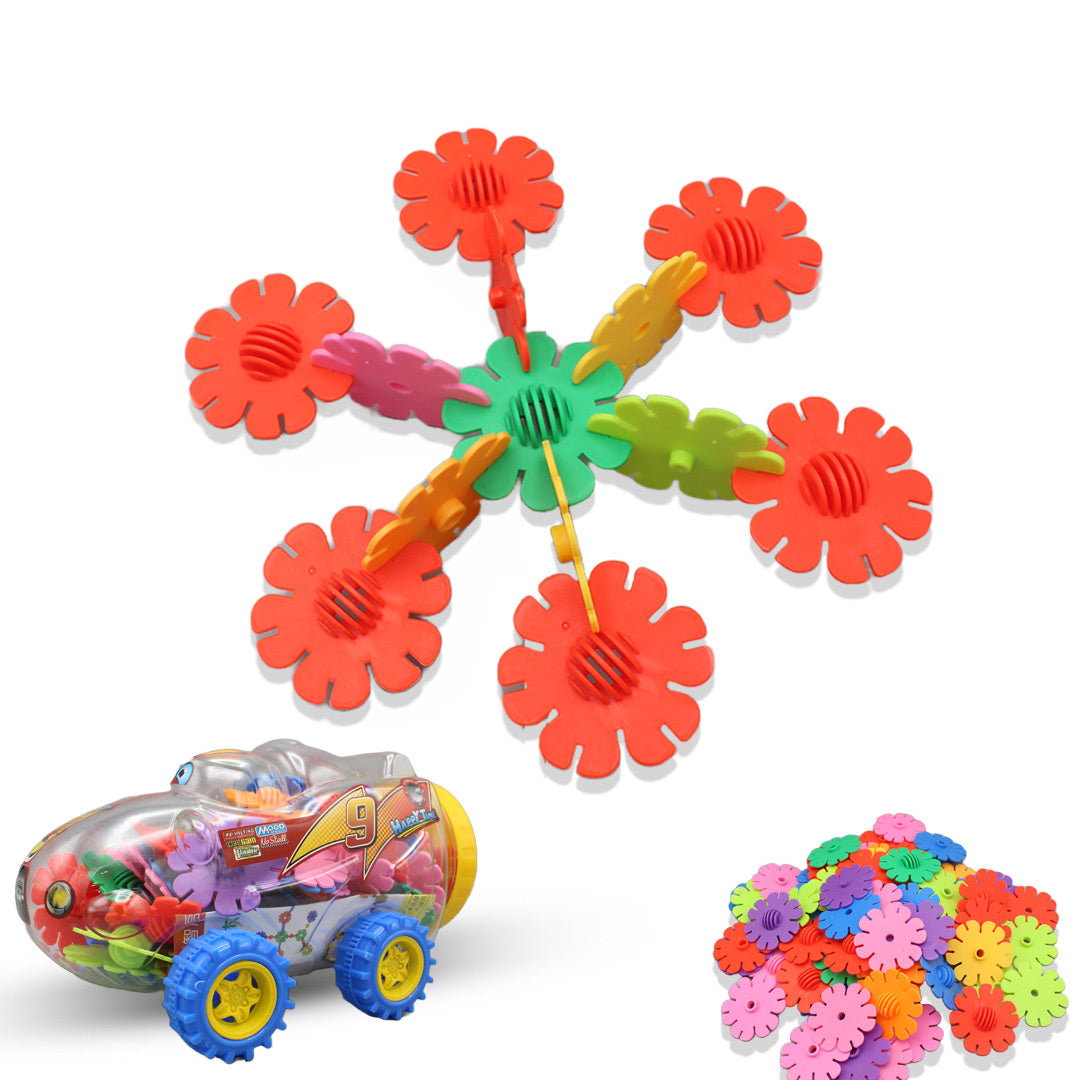 DIY Leaves Snowflake Blocks Car