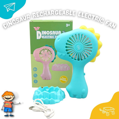 Dinosaur rechargeable electric fan