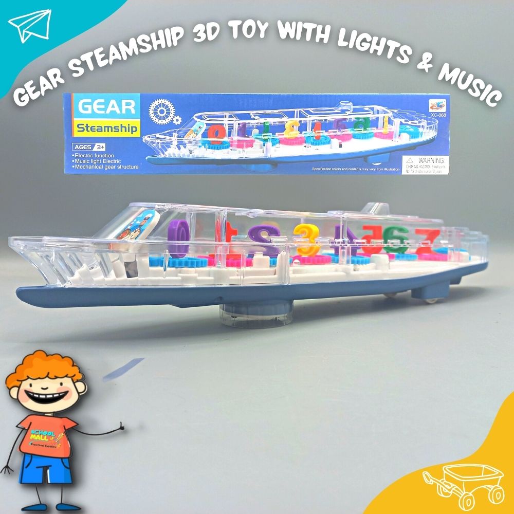 Gear Steamship 3D Toy with Lights &amp; Music