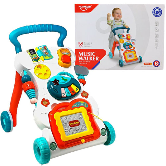 Music Walker for Toddlers –  with magic board & piano