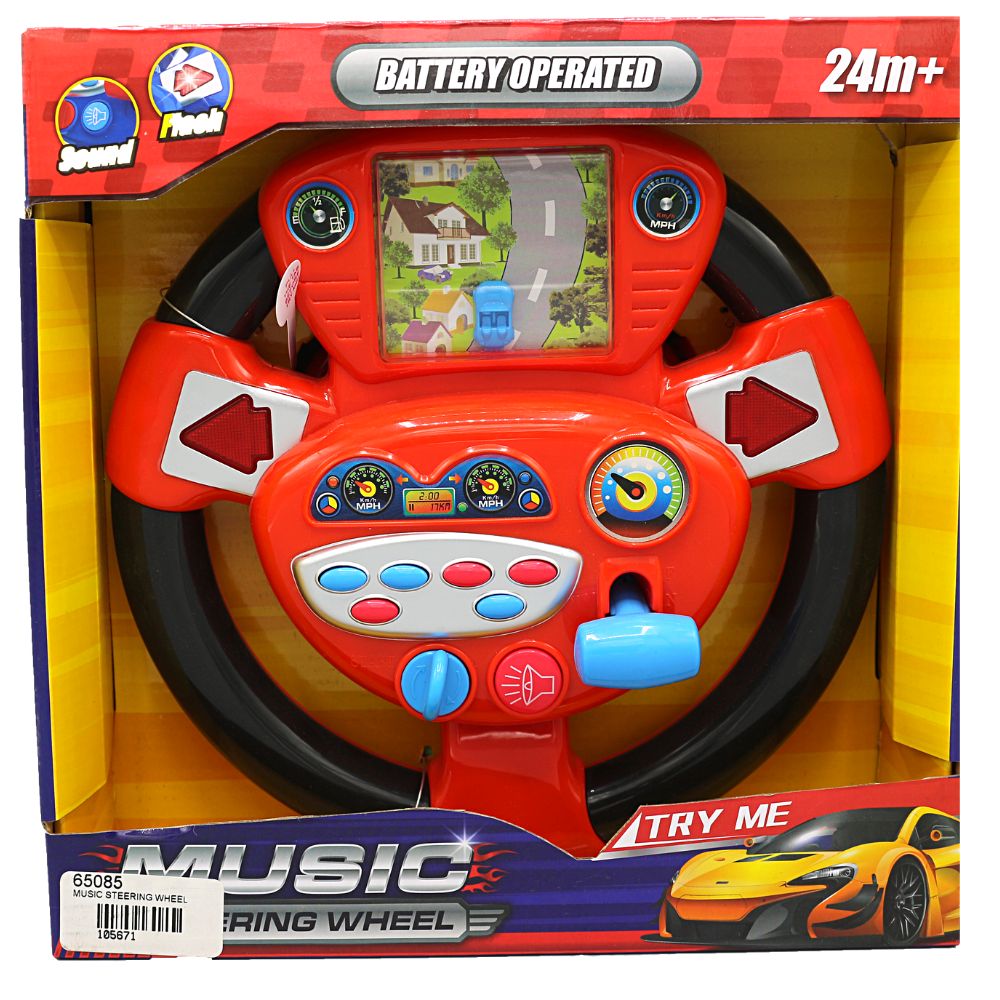 Steering Wheel Toy with Lights & Music