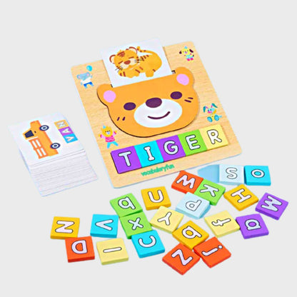 Two in One letter Matching-Wooden Educational Toy