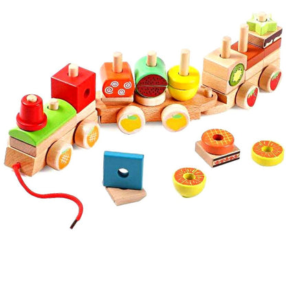 Wooden Block Train (1)