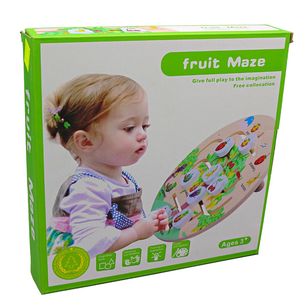 Wooden Fruit Maze Toy