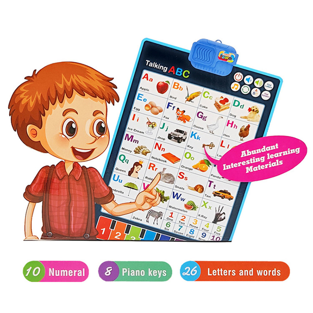 alphabet learning talking wall chart