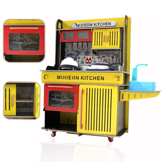 36 PCs Modern Kitchen with Utensils Playset