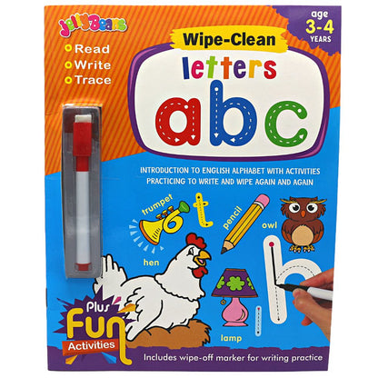 Wipe Clean Book with Marker Small abc